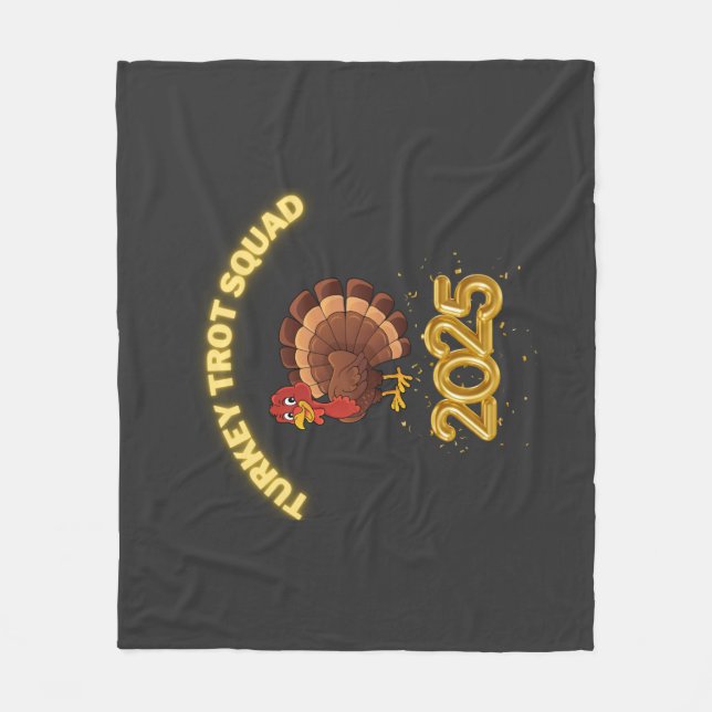 Cobertor De Velo Turkey Trot Squad 2025 (Frente)