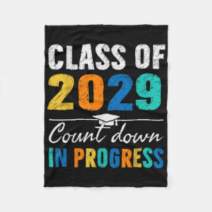 Cobertor De Velo Turma de 2029 Contagem Regressiva Graduando Divers