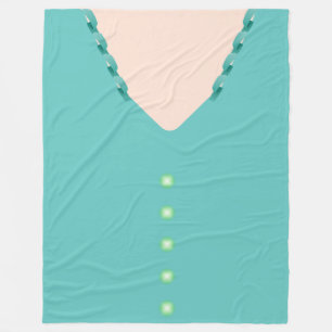 Cobertor De Velo Turquesa branca 🎀 Bola de Lugar