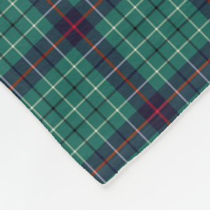 Cobertor De Velo Turquesa do clã de Duncan e Tartan moderno dos