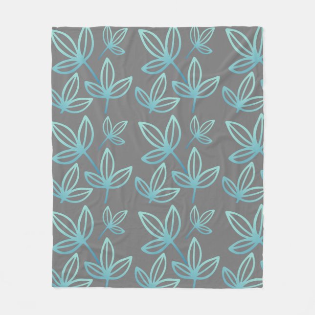 Cobertor De Velo Turquesa Elegante Moderna (Frente)