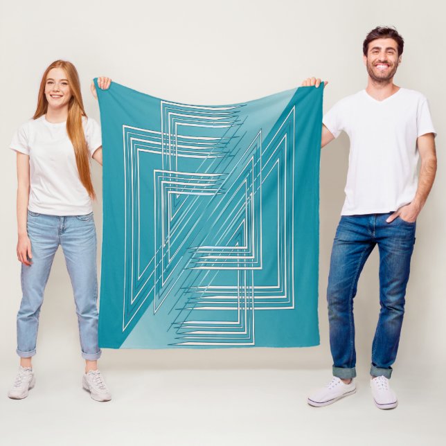 Cobertor De Velo Turquesa opaca branca (In Situ)