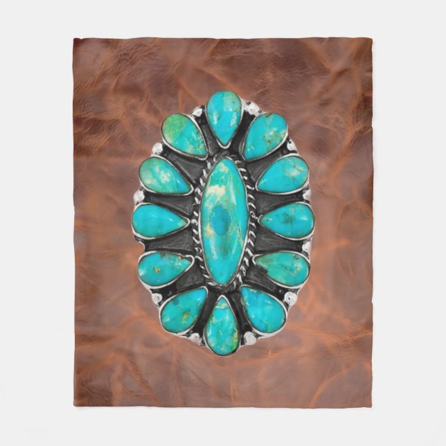 Cobertor De Velo Turquoise bling (Frente)