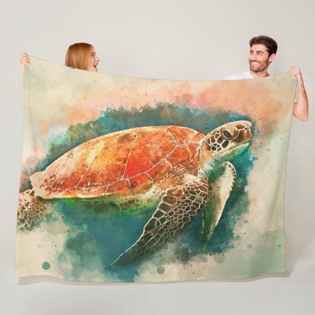 Cobertor De Velo Turtle Fleece Blanket (In Situ)
