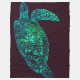 Cobertor De Velo Turtle Fleece Blanket