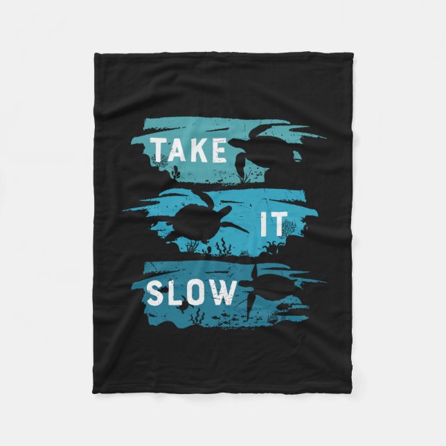 Cobertor De Velo Turtle Lover | Take It Slow (Frente)