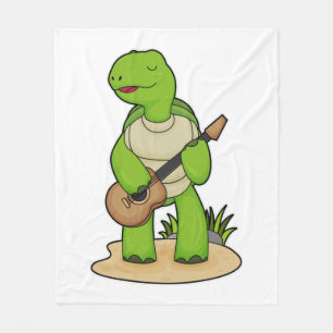Cobertor De Velo Turtle Musical Guitar Music