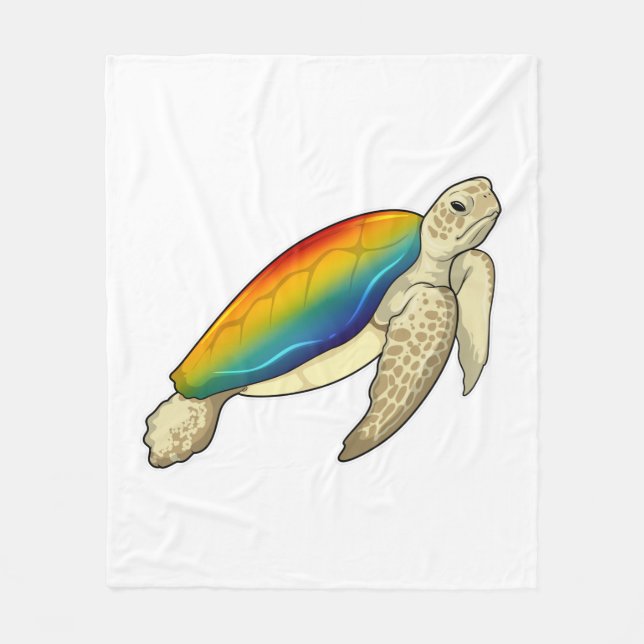 Cobertor De Velo Turtle Rainbow (Frente)