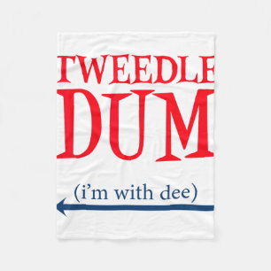 Cobertor De Velo Tweedle Dum Estou com Dee - Casal preguiçoso Hallo