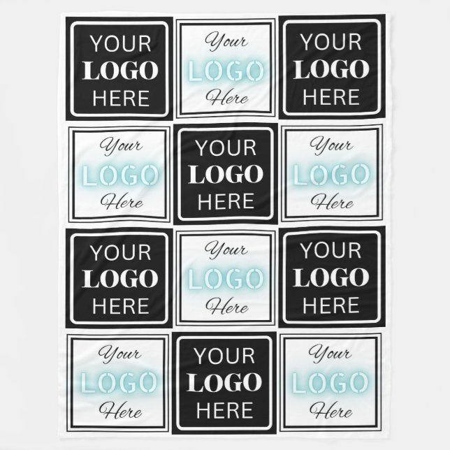 Cobertor De Velo Two Logos Event White Simple Backdrop (Frente)