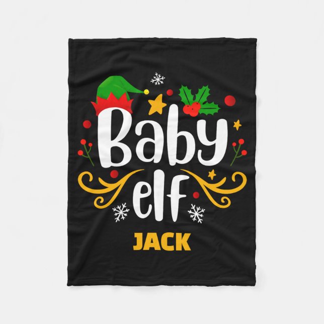 Cobertor De Velo Tygraphy Baby Elf Fun Family Matching Baby  (Frente)