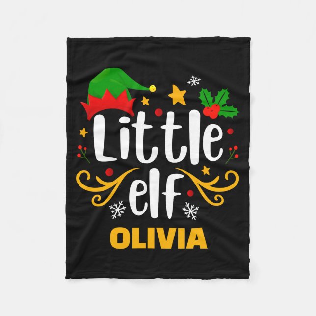 Cobertor De Velo Tygraphy Little Elf Fun Family Matching  (Frente)