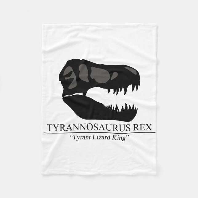 Cobertor De Velo Tyrannosaurus Rex Skull (Frente)