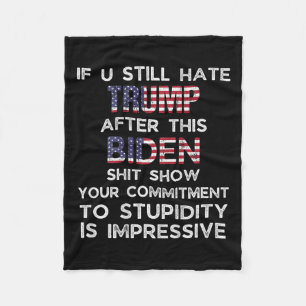 Cobertor De Velo U Ainda Odeia Trump Após Esta Biden (nas costas)