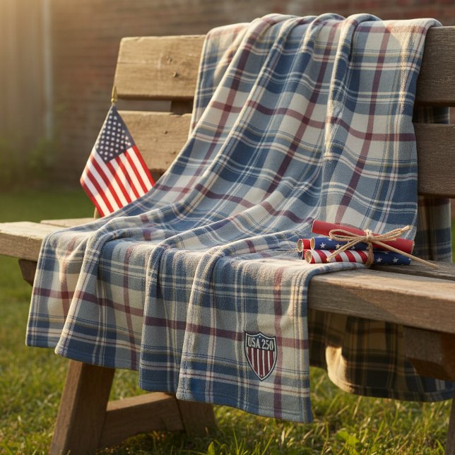 Cobertor De Velo UA 250 Motivo de Escudo Xadrez Americano ID1301 (Criador carregado)