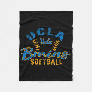 Cobertor De Velo Ucla Bruins Softll Vintage Licenciado Oficialmente