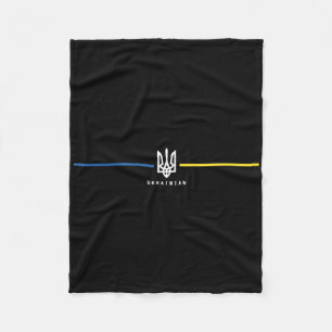 Cobertor De Velo Ucrânia Bandeira Ucraniana Zelensky Tryzub Em Mili