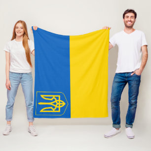 Cobertor De Velo Ucrânia Flag Casaco De Armas Patriótico Ucranian