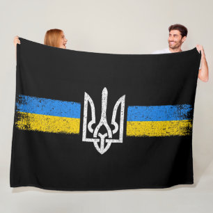 Cobertor De Velo Ucrânia Trident - Símbolo de Bandeira da Ucrânia