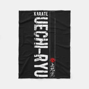 Cobertor De Velo Uechi Ryu Karate Do Martial Arts Japão Belt Retro
