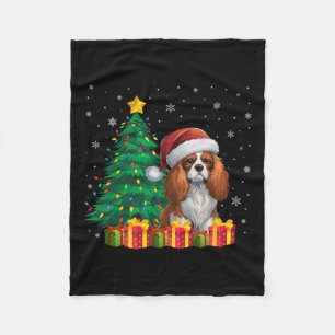 Cobertor De Velo Ugly Cavalier King Charles Spaniel Santa Hat Xmas