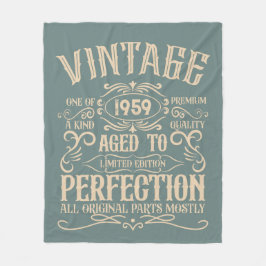 Cobertor De Velo Uísque de 65 anos personalizado