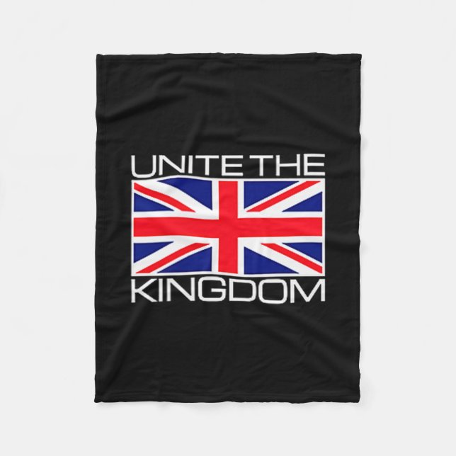 Cobertor De Velo Uk British Union Jack Flag Unite The Kingdom  (Frente)