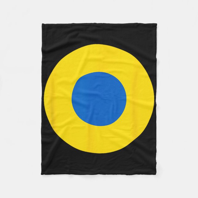 Cobertor De Velo Ukraine Air Force Blue And Yellow Aircraft Roundel (Frente)