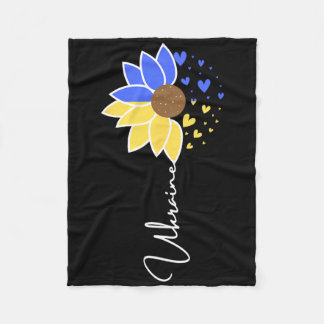 Cobertor De Velo Ukraine Flag Sunflower Hearts 