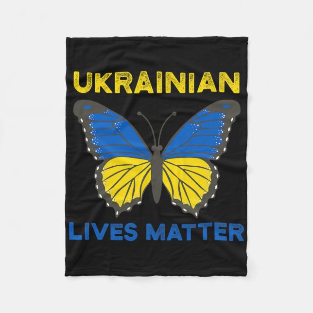 Cobertor De Velo Ukrainian Butterfly Support Ukraine Flag Freedom S (Frente)