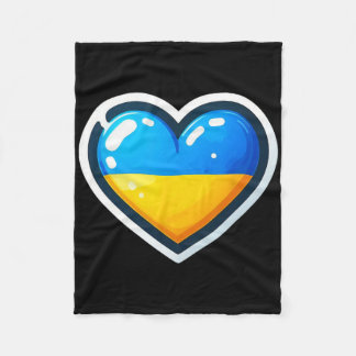 Cobertor De Velo Ukrainian Bynner Fan Ukraine Flag Cute Heart 