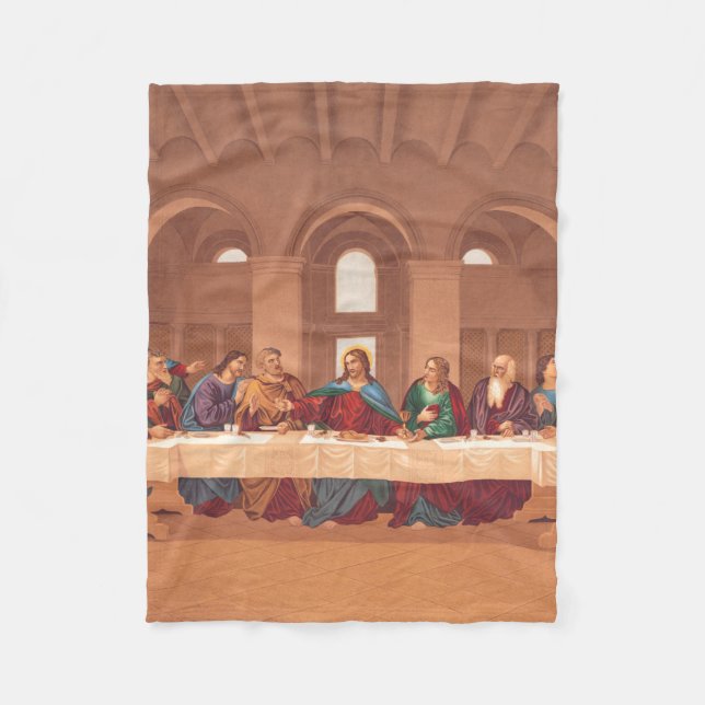 Cobertor De Velo Última Ceia de Jesus Cristo (Frente)