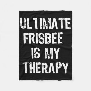 Cobertor De Velo Ultimate Frisbee é Minha Terapia Presente Divertid