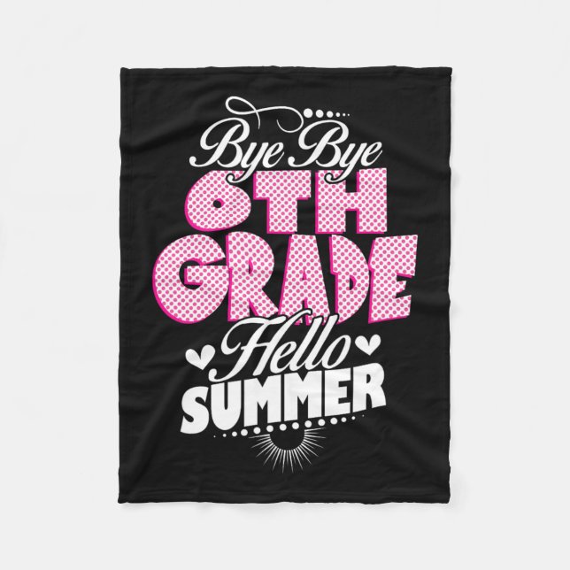 Cobertor De Velo Último Dia Da Escola Tchau 6, Verão (Frente)