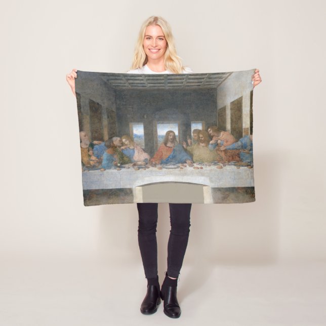 Cobertor De Velo Último jantar, Leonardo da Vinci, 1495-1498 (In Situ)