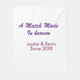 Cobertor De Velo Um casamento feito no céu roxo malva desde o ano n