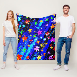 Cobertor De Velo Um Céu Estrelado De Cor Brilhante. Comprar Agora