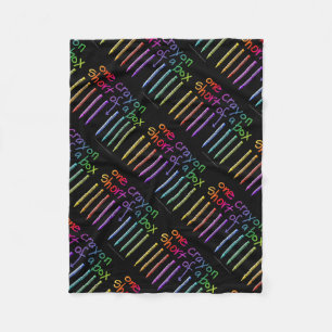 COBERTOR DE VELO UM CRAYON MEIO DE CAIXA