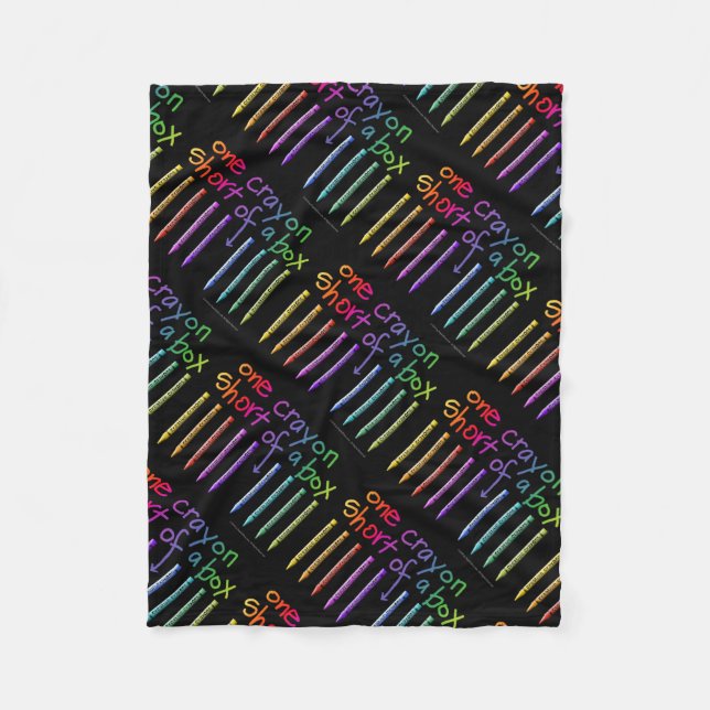 COBERTOR DE VELO UM CRAYON MEIO DE CAIXA (Frente)