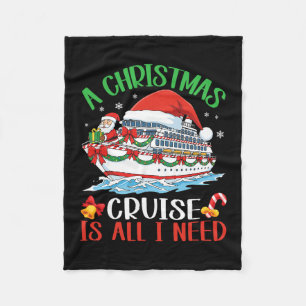 Cobertor De Velo Um Cruzeiro de Natal Papai Noel Com Presentes Vaca