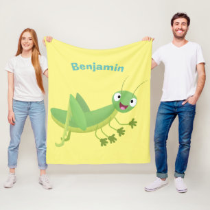 Cobertor De Velo Um desenho animado verde-giro