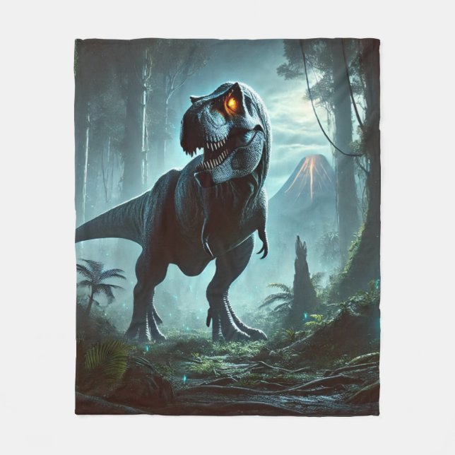 Cobertor De Velo Um enorme Tyrannosaurus rex (Frente)