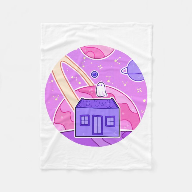 Cobertor De Velo Um fantasma que vive no espaço (Frente)