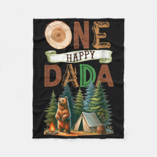 Cobertor De Velo Um Feliz Dada Acampador Primeiro Aniversário Urso 