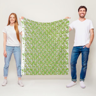 Cobertor De Velo um fundo branco com pontos castanhos