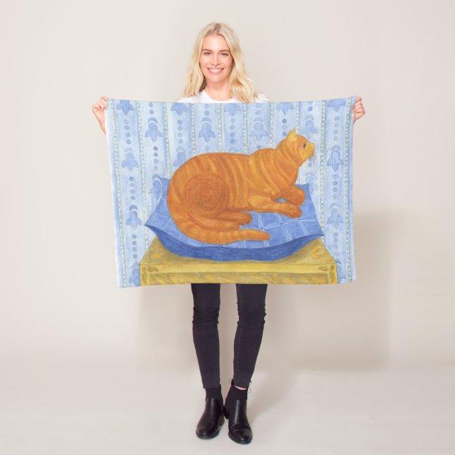 Cobertor De Velo Um gato no travesseiro (In Situ)