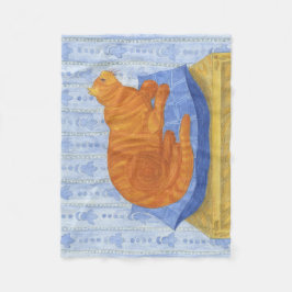 Cobertor De Velo Um gato no travesseiro