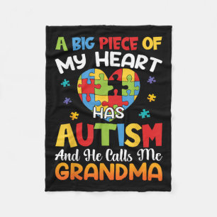 Cobertor De Velo Um Grande Pedaço Do Meu Coração Tem Autismo E Ele 