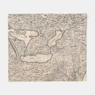 Cobertor De Velo Um mapa do Império Britânico na folha 6 de Amér