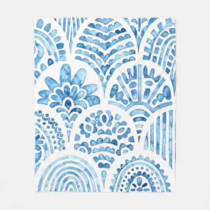 Cobertor De Velo Um padrão impecável de marroquino. Azulejo Wavy Vi